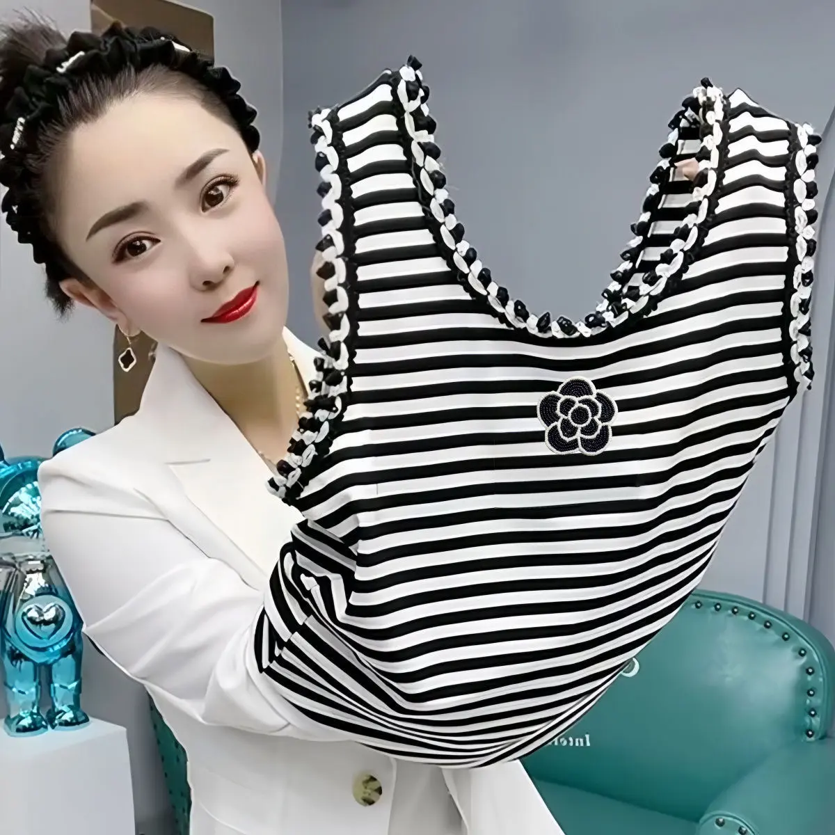 Áo Yếm Nữ, Mùa Hè 2025, Hàng Mới Về, Thời Trang Người Nổi Tiếng Trên Internet, Kiểm Soát Bụng, Phong Cách Phương Tây, Dễ Phối Đồ, Cổ Tròn, Không Tay Sọc, Dành Cho Nữ