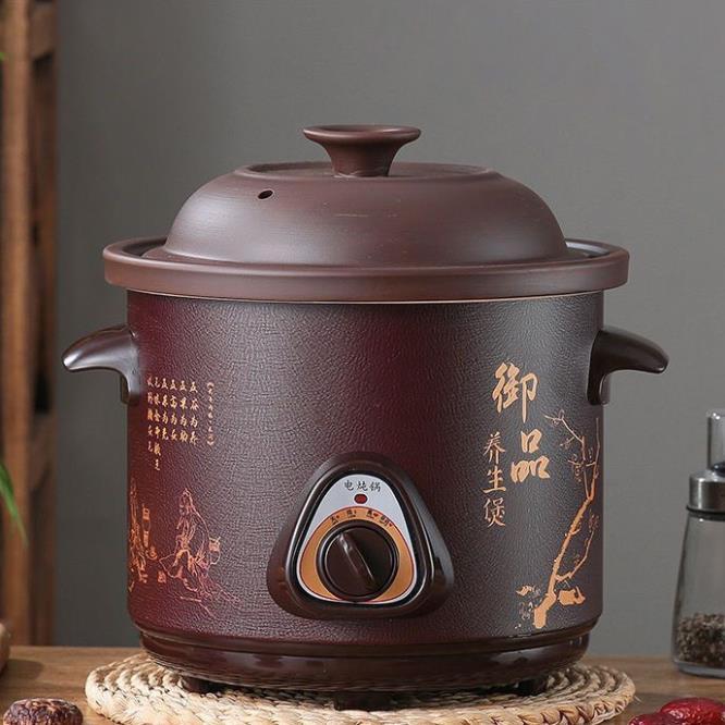  Nồi gốm điện nấu chậm Nồi Hầm đất sét hãng nội  địa Trung Nồi kho cá hầm xương đa năng 
