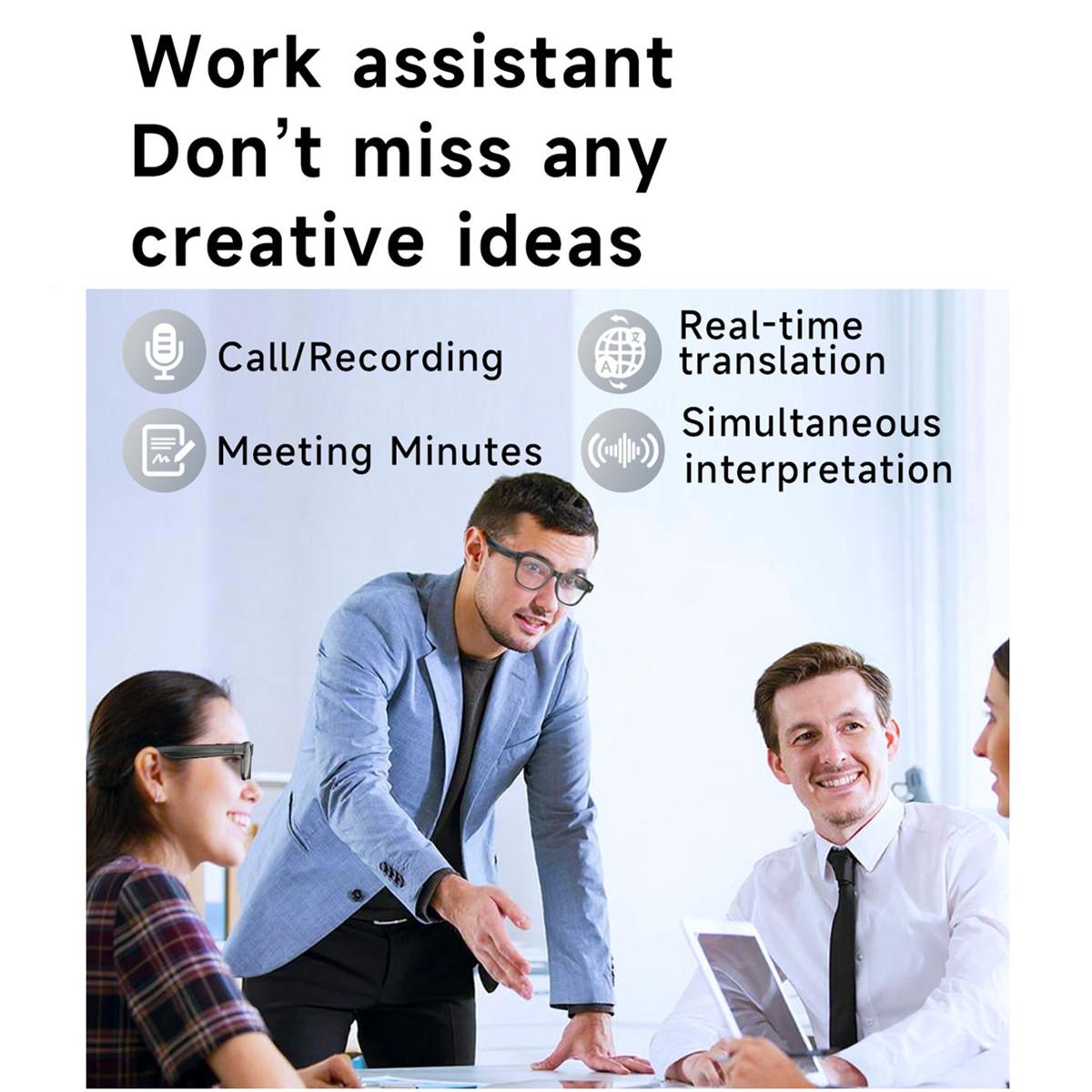 Smart Glasses with Video Camera Myopia Prescription 4GB 8MP Camera Anti Shake Video Shooting Object Recognition Smart Translate