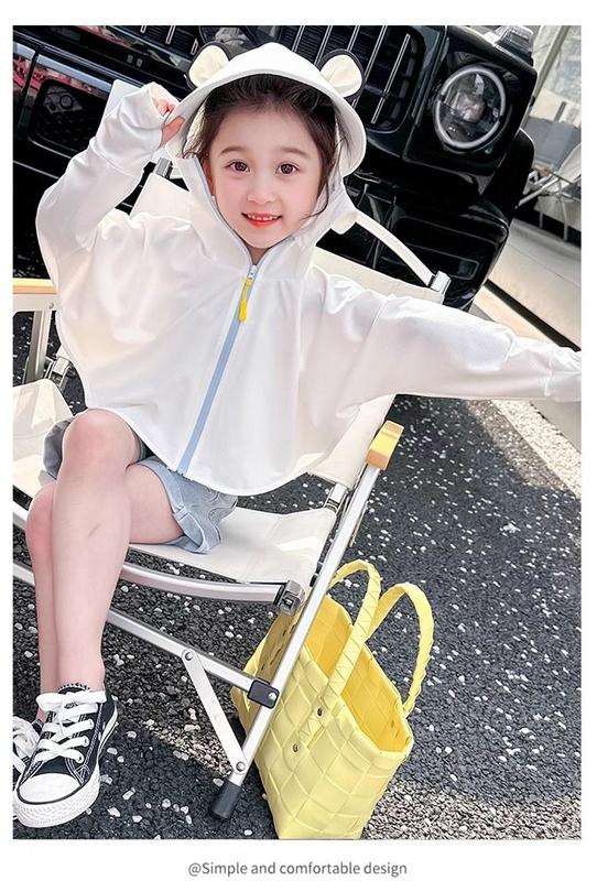 Product Introduction of Children's Cape Sun Protection Clothing Summer Thin Girls' Ice Silk Sun Protection Clothing Baby Summer Fashionable Skin Clothing Children's Fashion 16