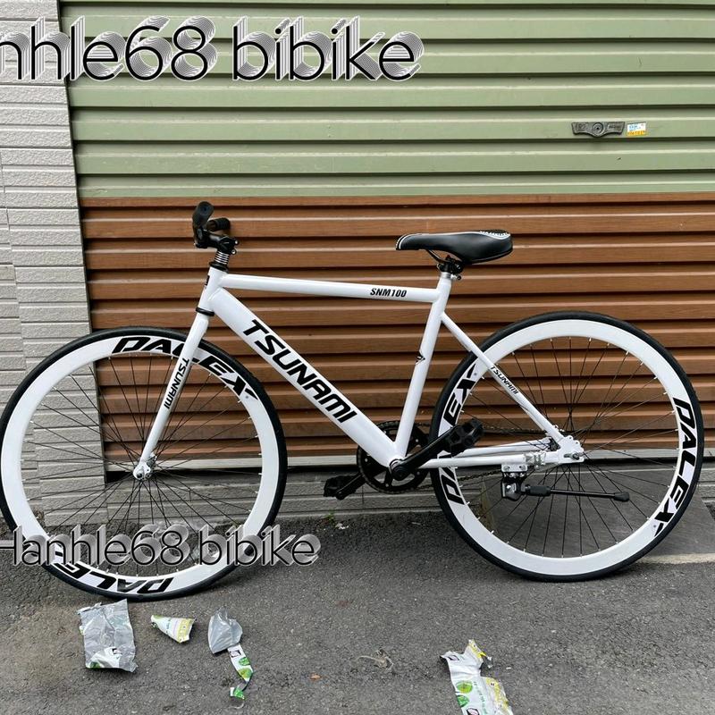  Xe Đạp Thể Thao Fixed Gear Và Single Speed Khung Thép Dành Cho Chiều Cao Từ 1m45 Trở Lên Màu Trắng Bảo Hành Khung Sườn 12 Tháng   Kèm Dây Strap Và Đồ Lắp   Gắn Xe Đạp Sports Đạp Xe Đạp 