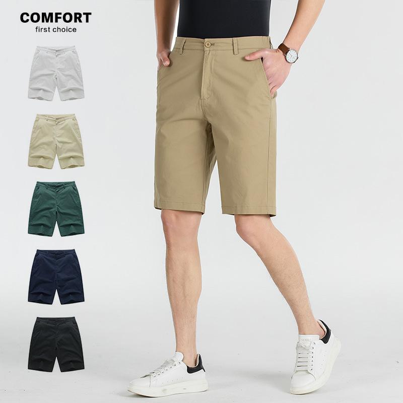 Men's Shorts, Loose Fit, Plus Size, Casual Pants, Breathable Cotton Material, Suitable for Workwear, Hiking and Sports, Fashionable, Stylish, Men's Clothing, Summer 2024 Collection 0