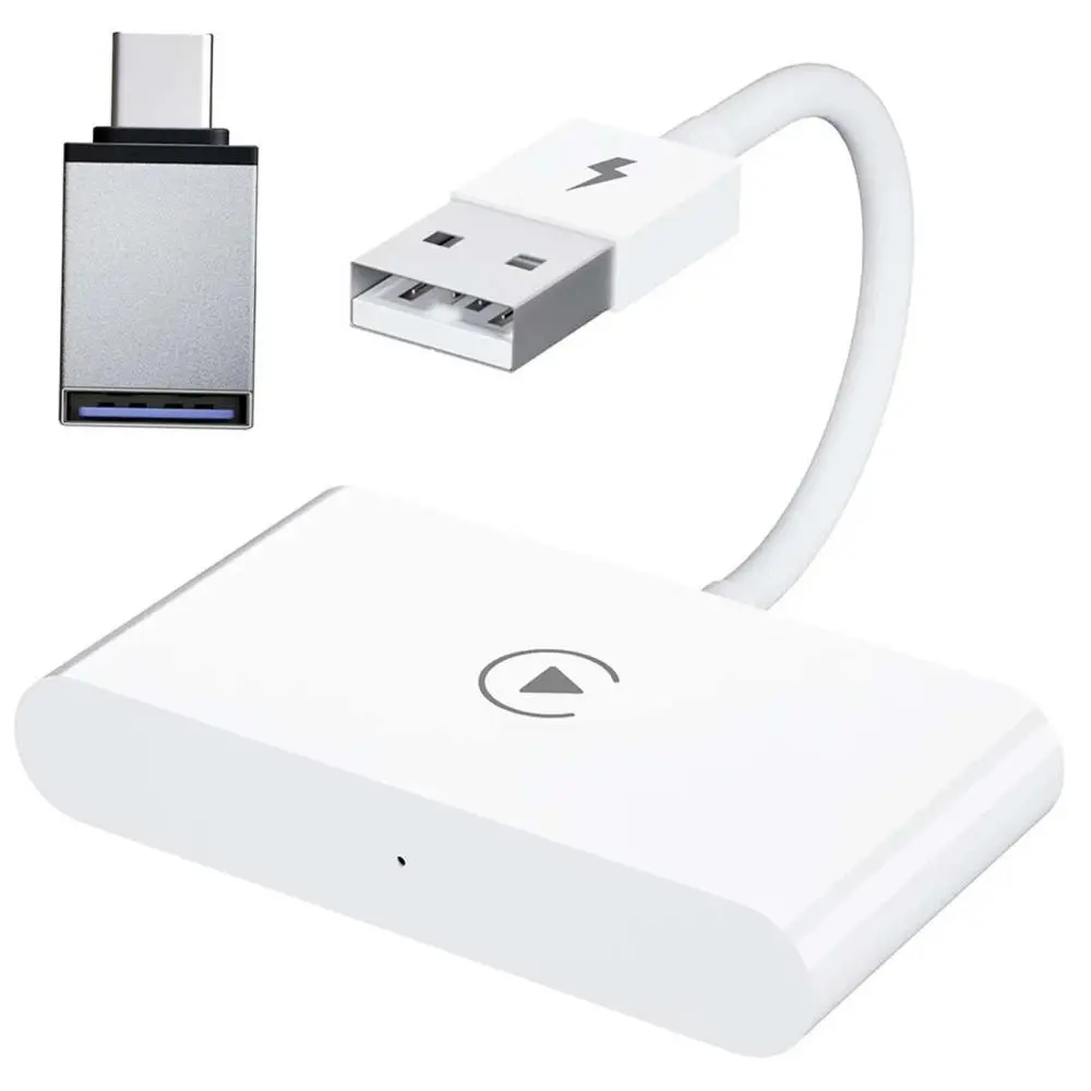 Car Play Wireless Adapter, Low Latency Converts Wired to Wireless Wireless Car Play Dongle No Delay Easy to Install Fast Stable Connection