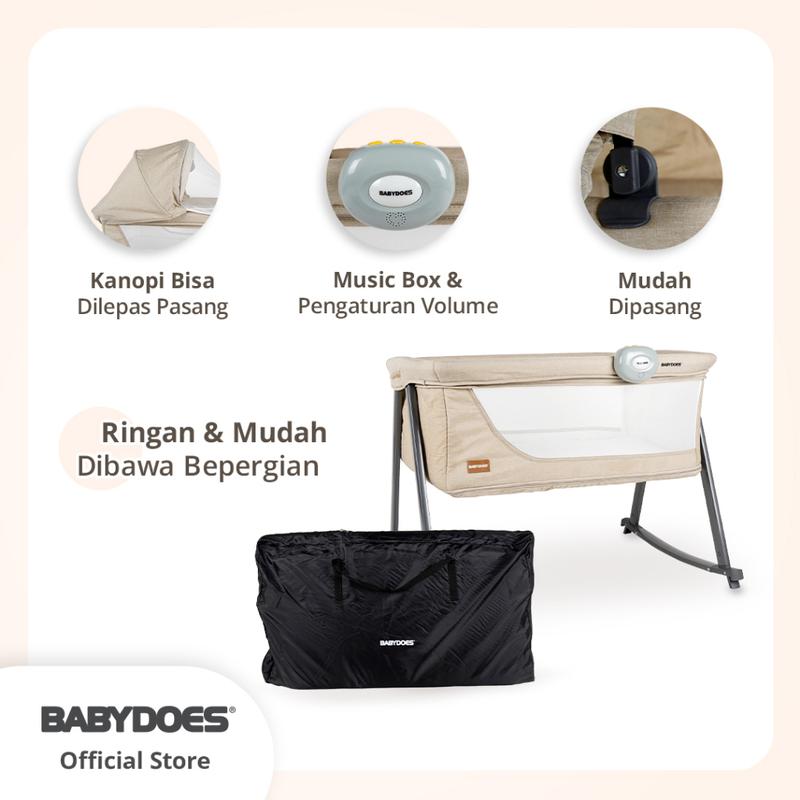 Tempat Tidur Anak Babydoes CH 1692 4in1 Cottage Crib dengan Rocking dan Travel Bag - Bed Ranjang 7