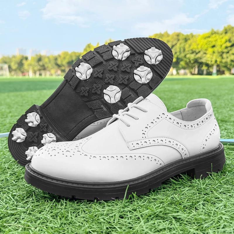 Product Introduction of Professional Business Leather Golf Shoes Block Shoes Glossy Men Spikeless Golf Sneakers Comfortable Walking Footwear for Golfers 26