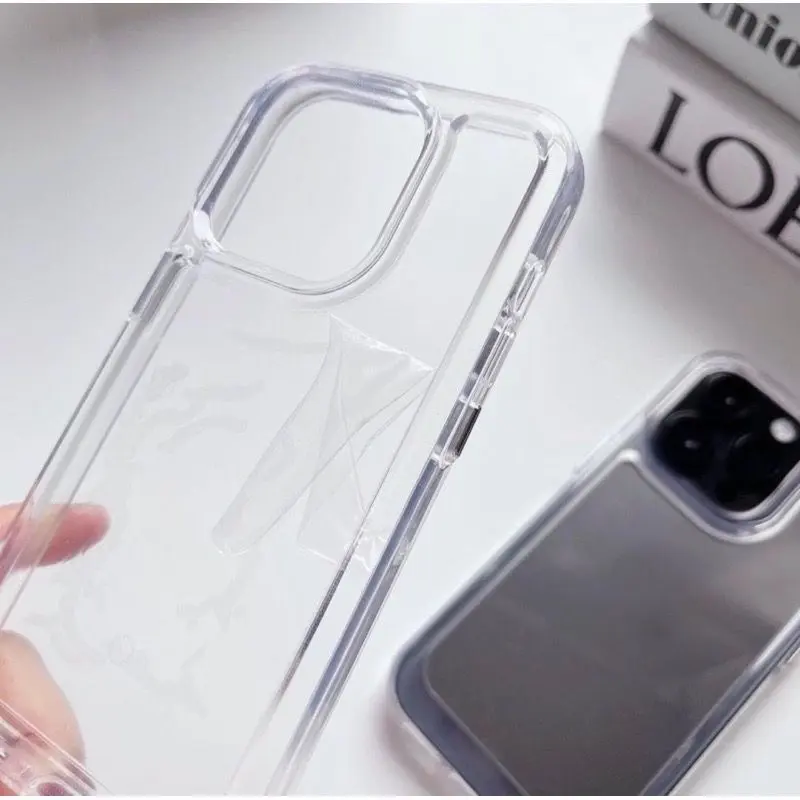 (ARMOUR ORIGINAL) Military Anti Kuning Hard Clear Case Akrilik For IPHONE 7 7+ 8 8+ SE 2 X XS MAX XR 11 12 13 14 15 PRO MAX Casing Transparan Akrilik 2