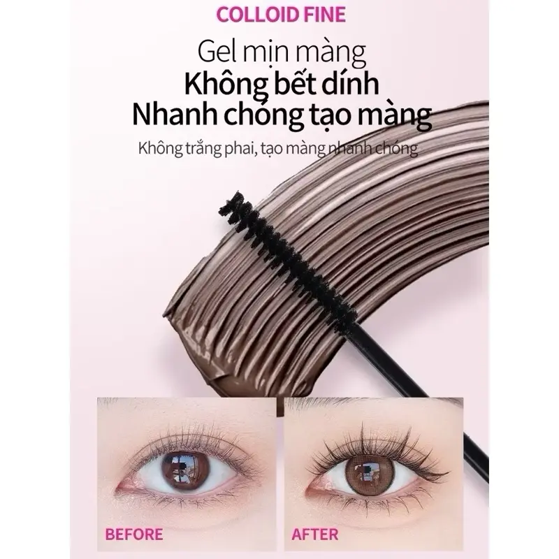 Keo 2 Đầu Mascara Mlen Diary 4in1 kết hợp dung dịch tẩy keo, thiết kế tiện lợi 4g 3