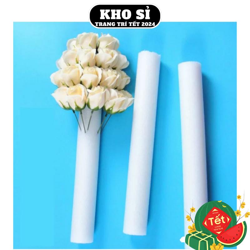 1 cây xốp cắm hoa dài 100cm dùng để cắm hoa đường kính 4cm