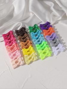 20pcs Mini Pasadores con Moño, Borde de Cobertura Completa, Accesorios Coloridos y Divertidos, Ideales para Uso Diario y Regalos de Festividades