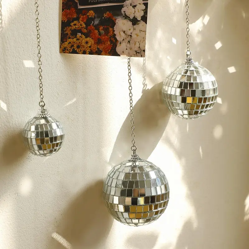 Disco Ball Wall Hanging Decor, 1 Count Wall Hanging Photo Display without Clips, Creative Wall Decor for Home Living Room Bedroom 7