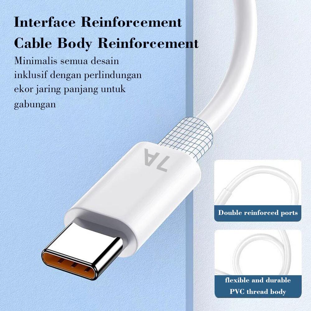 TYPE C 7A 100W Kabel Pengisian Cepat USB Data Litive Type C 25CM/ 1M / 1.5M / 2M Untuk Oppo Untuk Vivo Untuk Samsung Untuk Realme Untuk Redmi