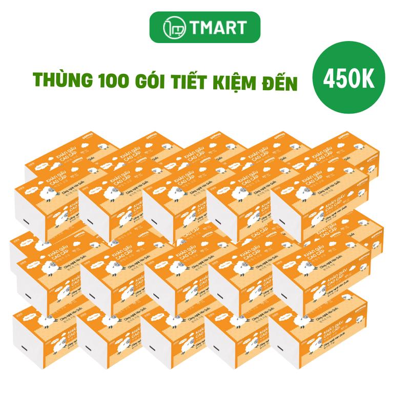 Giấy Rút Đa Năng Comos 300 tờ Công Nghệ Hàn Quốc Nhỏ Tiện Lợi An Toàn 2