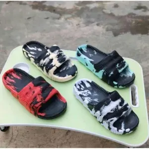 Sandal Anak Slip Loreng Kaki Karet Anti Slip Quick Drying Fashion