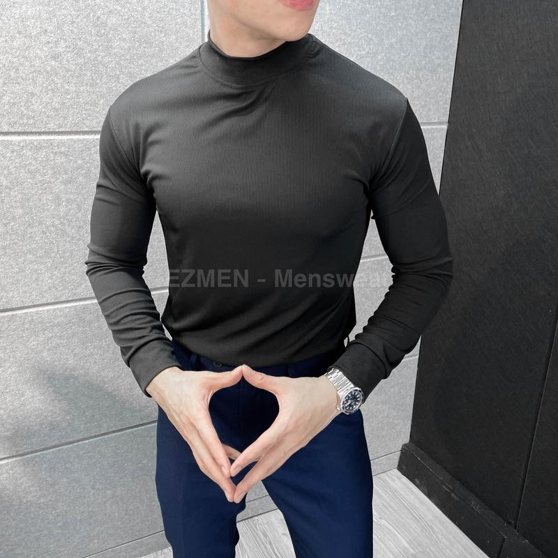 Product Introduction of Áo giữ nhiệt thun gân cổ 3cm co dãn 4 chiều (Combo 2 áo 230k) Menswear 7