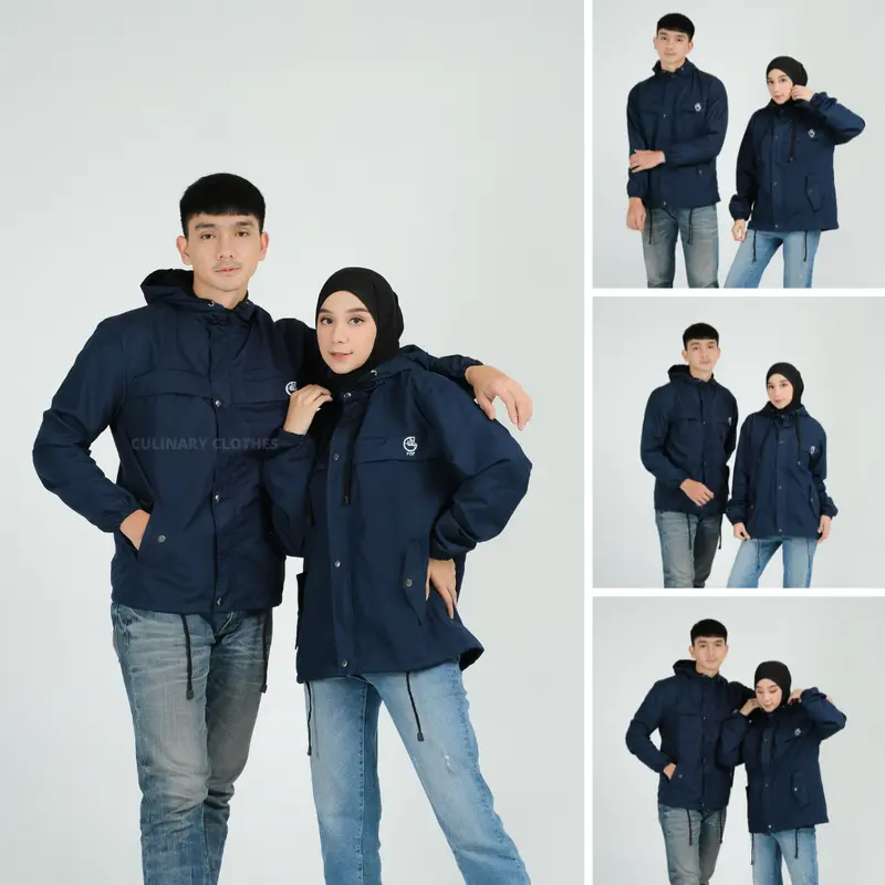 Jaket Couple Pria dan Wanita Waterproof Model Sinai Big size Original FCF / Jaket Couple Pasangan Kekinian 0
