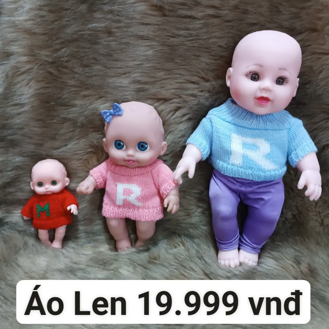 [ đủ mẫu- đủ size ] Áo Len Búp Bê 5 inch, 7 inch, 8 inch và 12 inch , doll 32cm ( giao màu ngẫu nhiên)