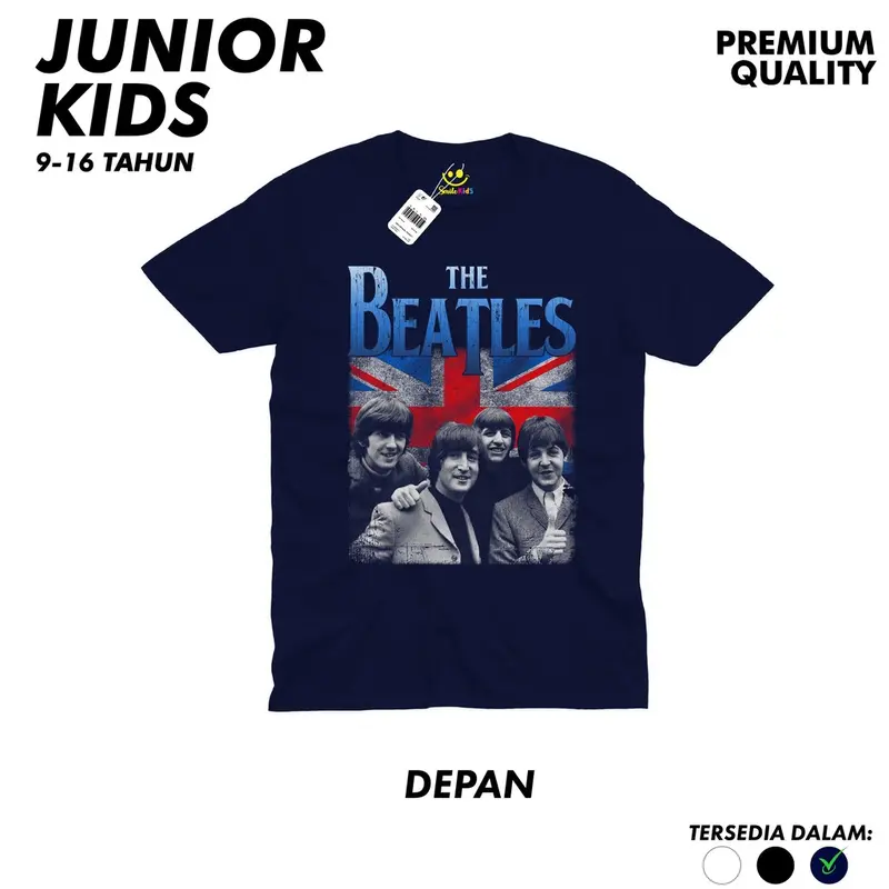 Kaos Junior Remaja Usia Tanggung 11-15 Tahun kaos band rock the beatles / iron maiden / bring me the horizon / black sabbath Branded Katun Distro Pakaian Anak Cowok Laki Laki Perempuan Anime Jepang Kartun Street Style Baju Fashion 4