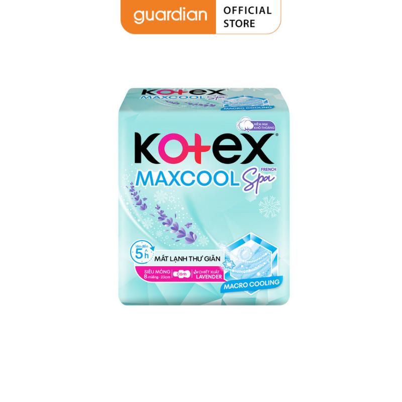  Băng Vệ Sinh Kotex Thảo Dược Siêu Mỏng Cánh 23Cm Cool 8 Miếng | Guardian Store 
