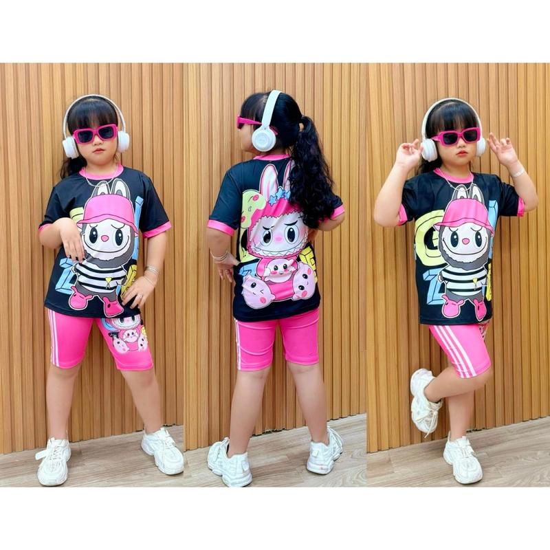 (12-23 ký) Bộ ngố siêu dễ thương thun lạnh Ann's Kids cho bé gái - Đồ bộ trẻ em Cotton 3
