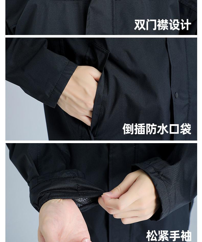 Product Introduction of Raincoat Rain Pants Suit Anti-Rainstorm Men's Hiking Portable Reflective Construction Site Delicate Split Fishing Raincoat 17
