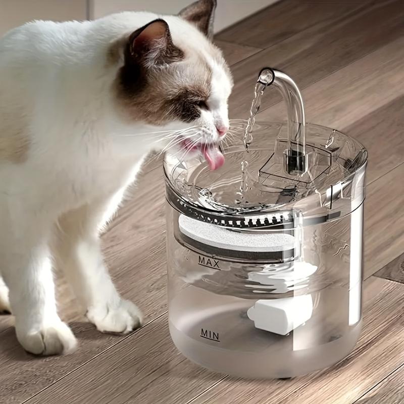 Product Introduction of 1.8L Smart Cat Water Dispenser with Faucet, Dog Water Dispenser, Transparent Water Dispenser, Pet Water Filter Feeder 1