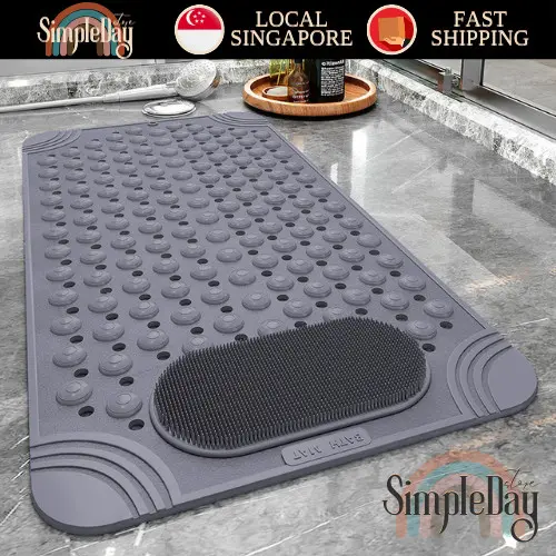 Non-Slip Bathroom Massage Mat | Suction Cups & Drain Holes for Secure Grip & Comfort anti slip