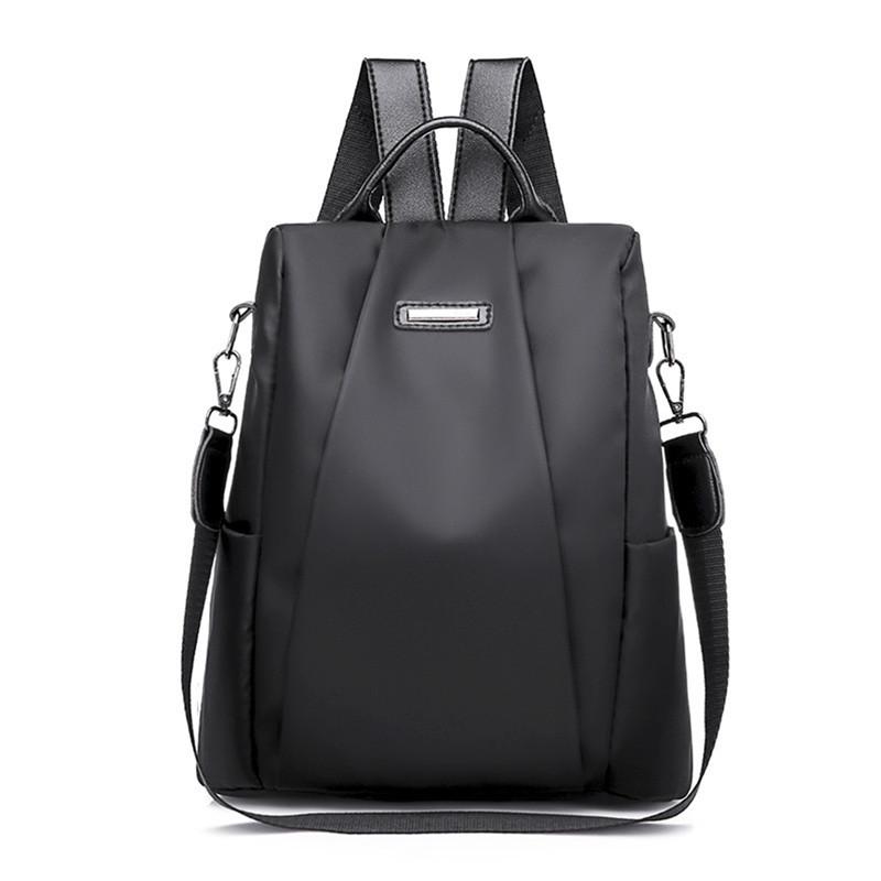 Women's Backpack Casual Nylon Solid Color School Single Shoulder Bag Female Fashion Detachable Strap Large Capacity Backpacks 7