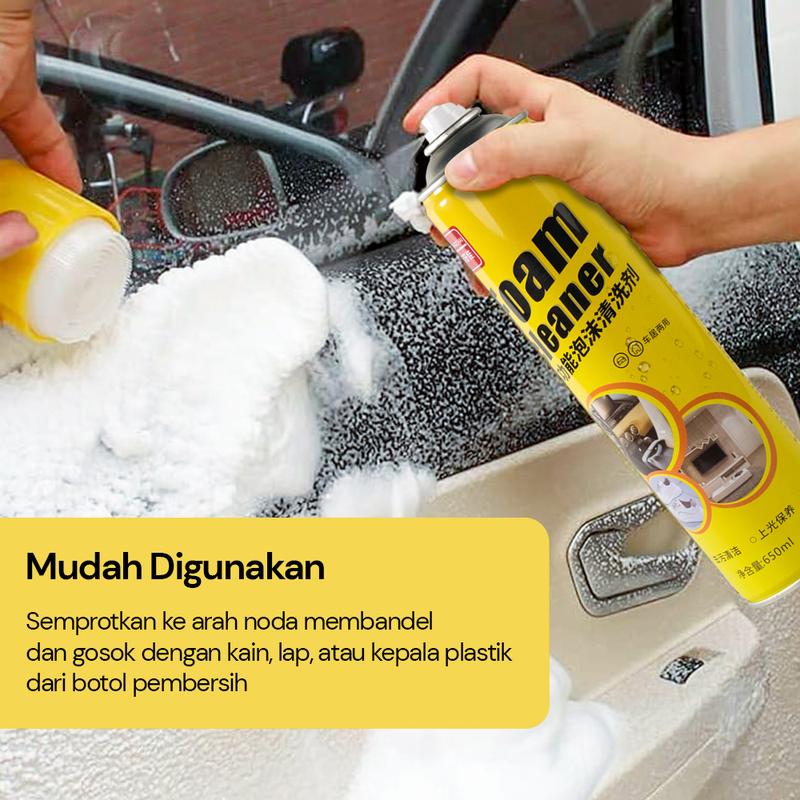 VOHAOCHAI Foam Cleaner Spray Car Interior Agent Cleaner 650ml 2