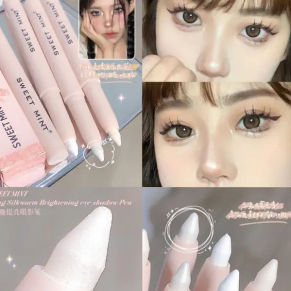 Bút chì bắt sáng 15 MÀU SWEET MINT Kẻ nhũ mắt và bọng mắt