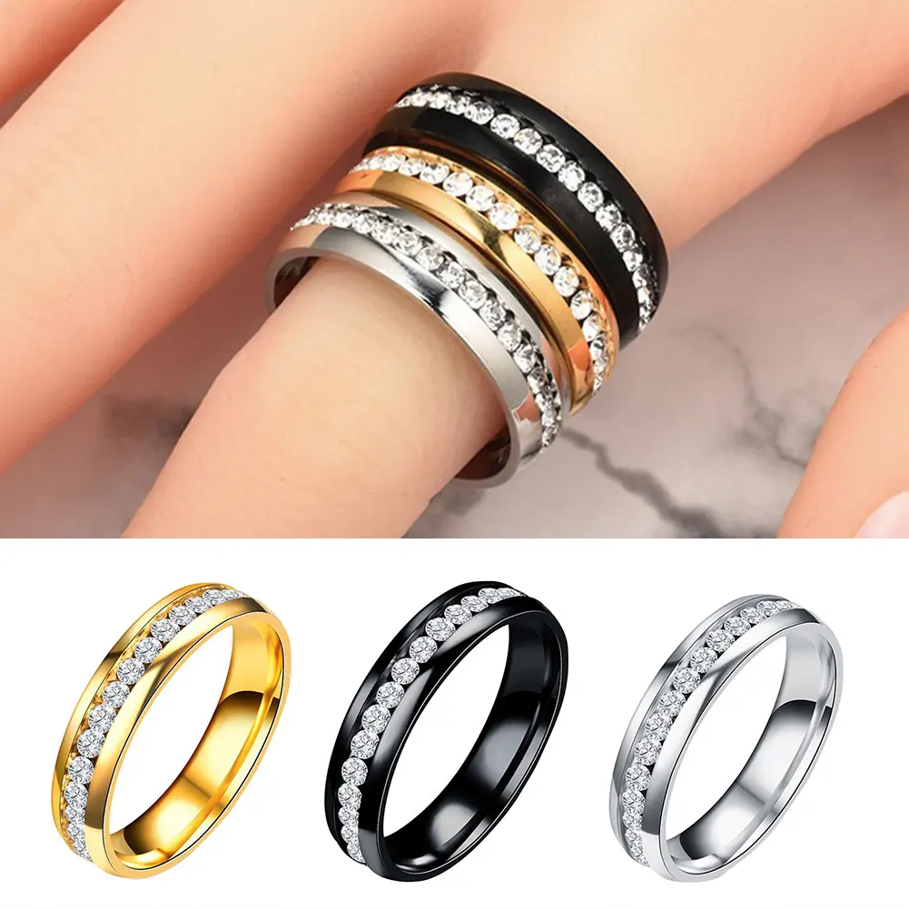 Health Care Weight Loss Fat Burning Slimming Magnetic Ring Rhinestone Jewelry