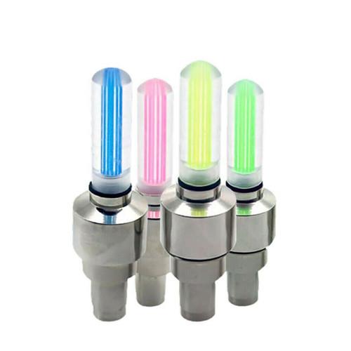 2pcs Lampu LED Tutup Pentil Ban Nyala Motor Mobil Tutup Pentil Nyala Car 3