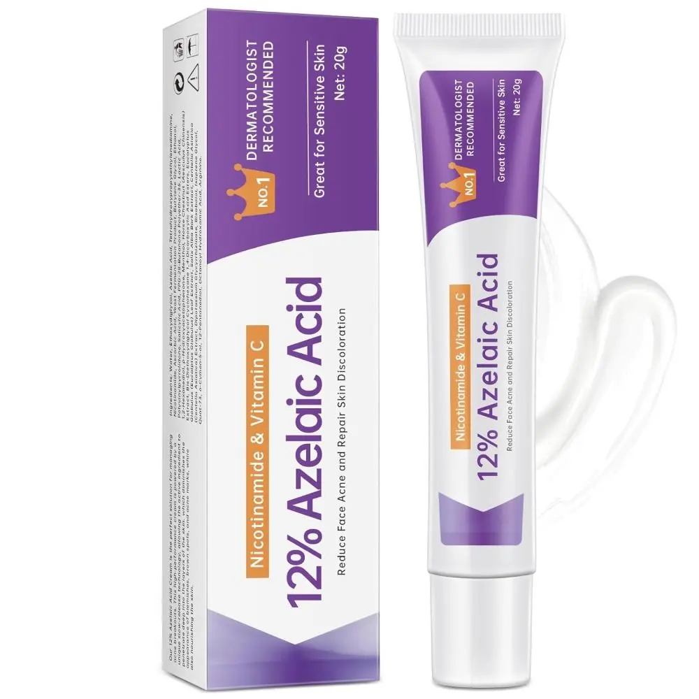 New Azelaic Acid 12% Serum Azelaic Acid Cream Reduces Acne and Pimples Nicotinamide Serum Azelaic Acid 12% Serum Cream Excess Sebum Smooth Skin Face Cream for Face Care