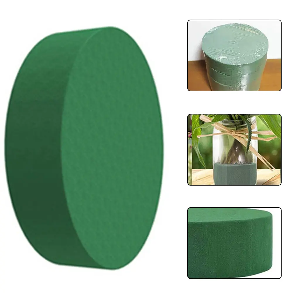 Round flower mud dish packaging material flower flower arrangement mud (8*4cm)