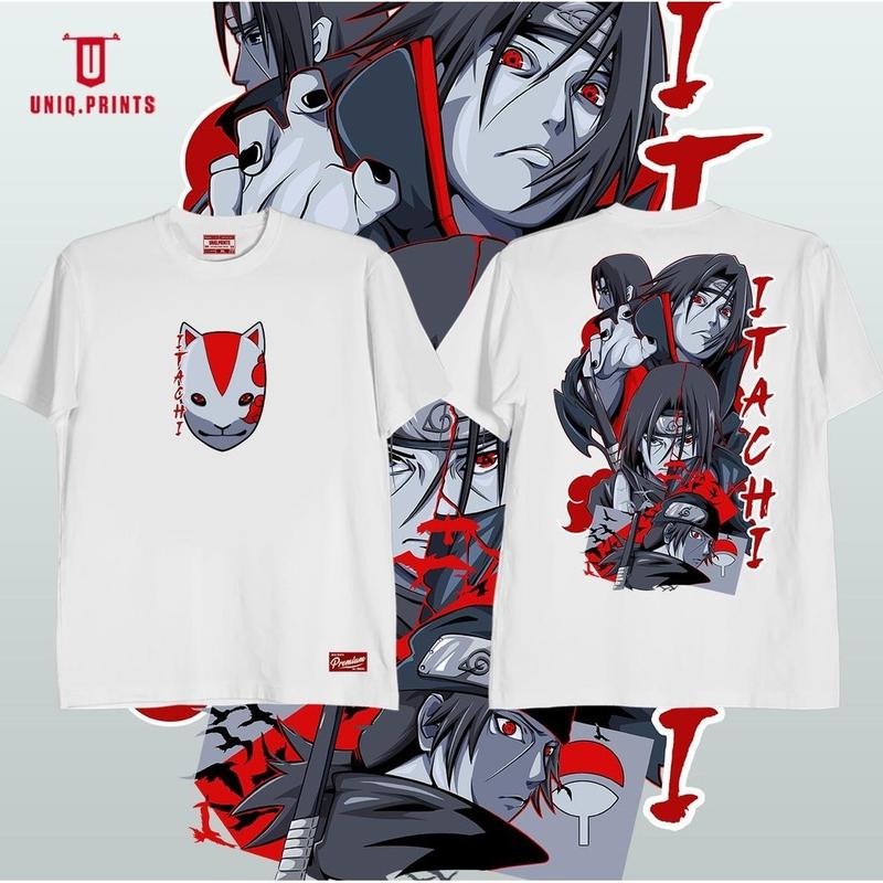 Áo Thun Cotton, UNIQ.PRINTS, Họa Tiết Mới Của Itachi Naruto, Dành Cho Nam Và Nữ, Với Tượng Nhỏ Ngẫu Nhiên Miễn Phí, Thích Hợp Làm Quà Tặng 4