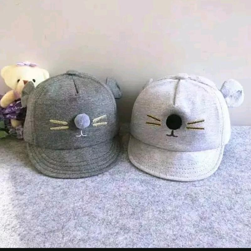 TOPI BAYI LAKI LAKI PEREMPUAN TOPI ANAK LUCU NEWBORN 0-12 BULAN Kucing 0