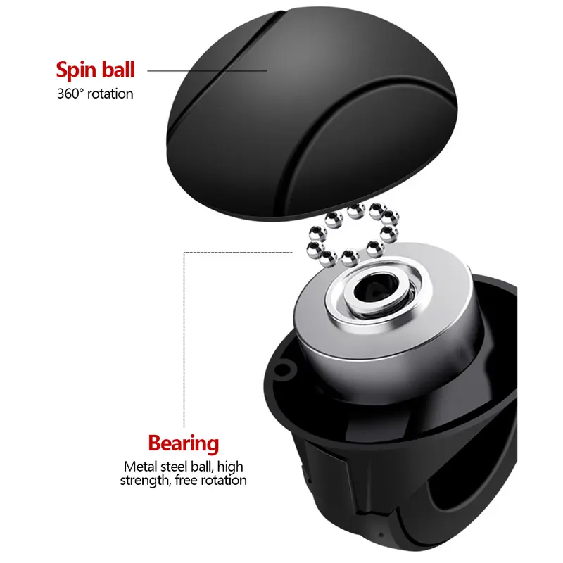 Bộ Tăng Áp Vô Lăng Ô Tô, Xoay 360 Độ, Bóng Núm Vô Lăng, Tiết Kiệm Sức Lao Động, Tăng Áp Vô Lăng Một Tay 7