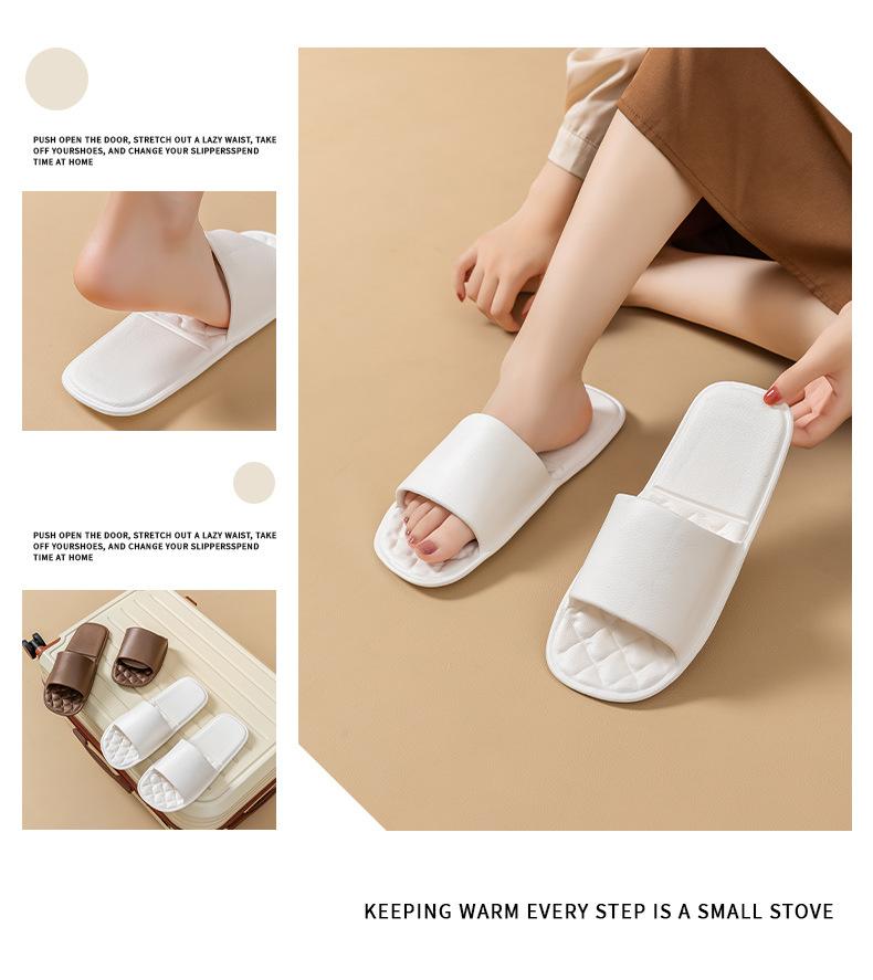 Product Introduction of New Folding Slippers Women's Indoor Slippers Home Non-Slip Eva Portable Travel Slippers 14