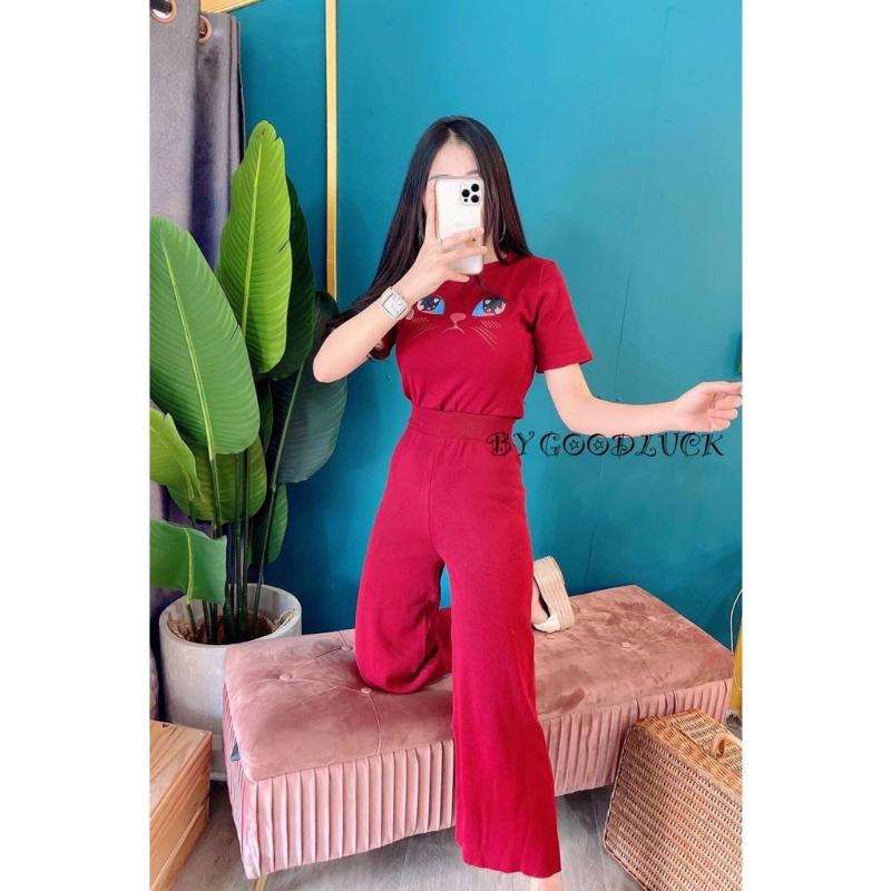 Product Introduction of SpinnyHouse ชุดเซ็ต จ้าวเหมียวน้อย เสื้อยืดแขนสั้นแพ็คคู่มาพร้อมกางเกงขายาว เนื้อไหมพรม งานตรงปก แมวร่าเริง K103B 12