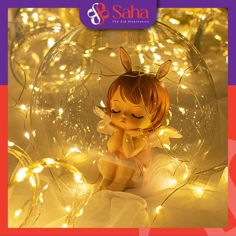 Đèn Led Trang Trí Fairylight Đom Đóm Dài 1m Dùng Pin AG13 - Trang Trí Hộp Quà, Bàn Học, Decor