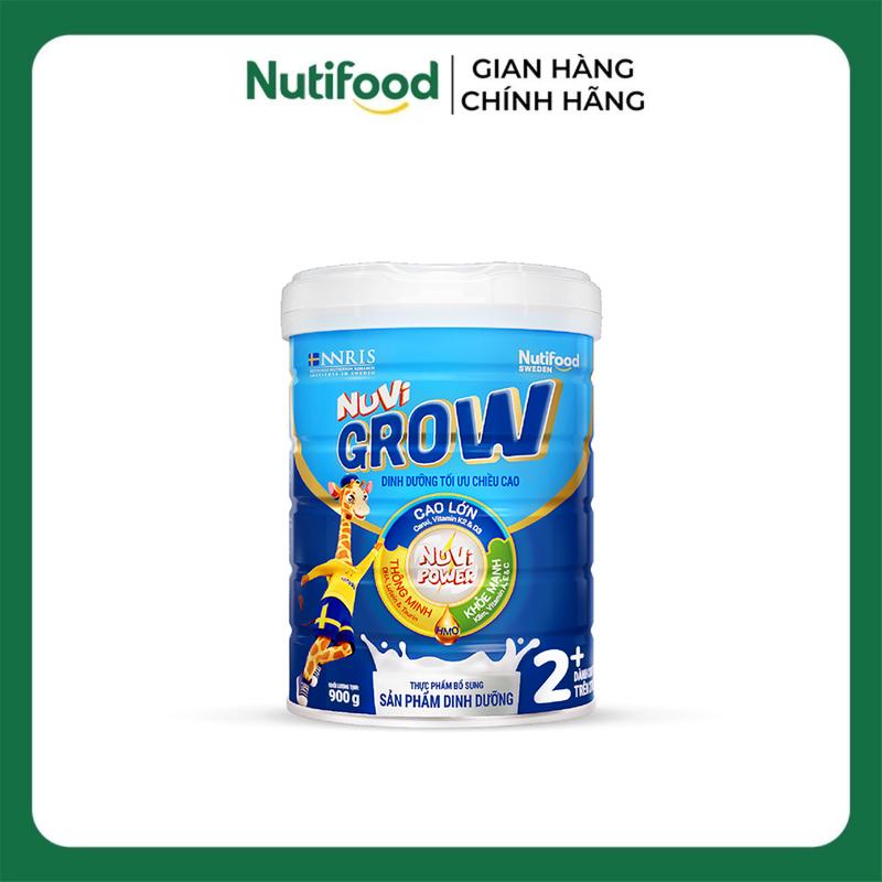 Sữa Bột Nuvi Grow Cho Bé Trên 2 Tuổi Lon 900g - Phát Triển Chiều Cao