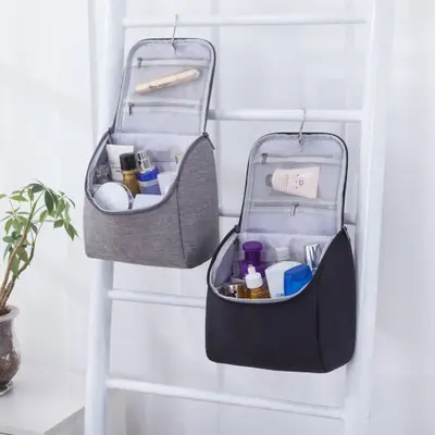 SOLID COLOR Korean TOILETRY Bag / Tas Penyimpanan Alat2 Mandi dan Kosmetik 1