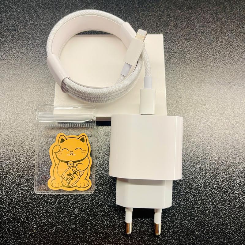   BỘ CỦ SẠC CHÂN TRÒN DÂY CÁP DÙ CÓ HỘP  SẠC NHANH 20W  DÀNH CHO I.P 5,6,7 ĐẾN 14 P.R.M  BH 12 THÁNG KÈM MÈO THẦN TÀI FULL BOX 