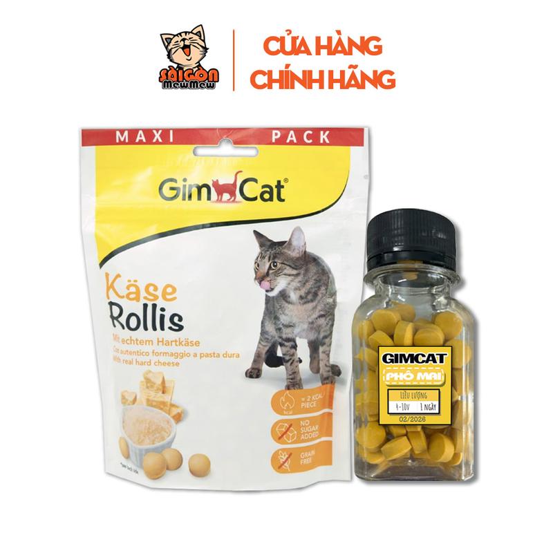 Viên phô mai GIMCAT CHEESE cho mèo tăng nọng kích thích tiêu hóa