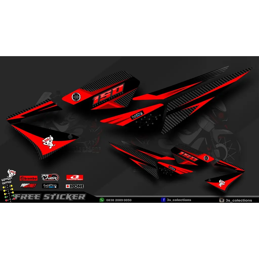 STRIPPING VIXION OLD /VIXION LAMA ( free custom) TAHUN 2008-2012