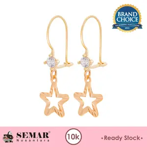Anting Emas Delvia Star Gold 10K Semar Nusantara