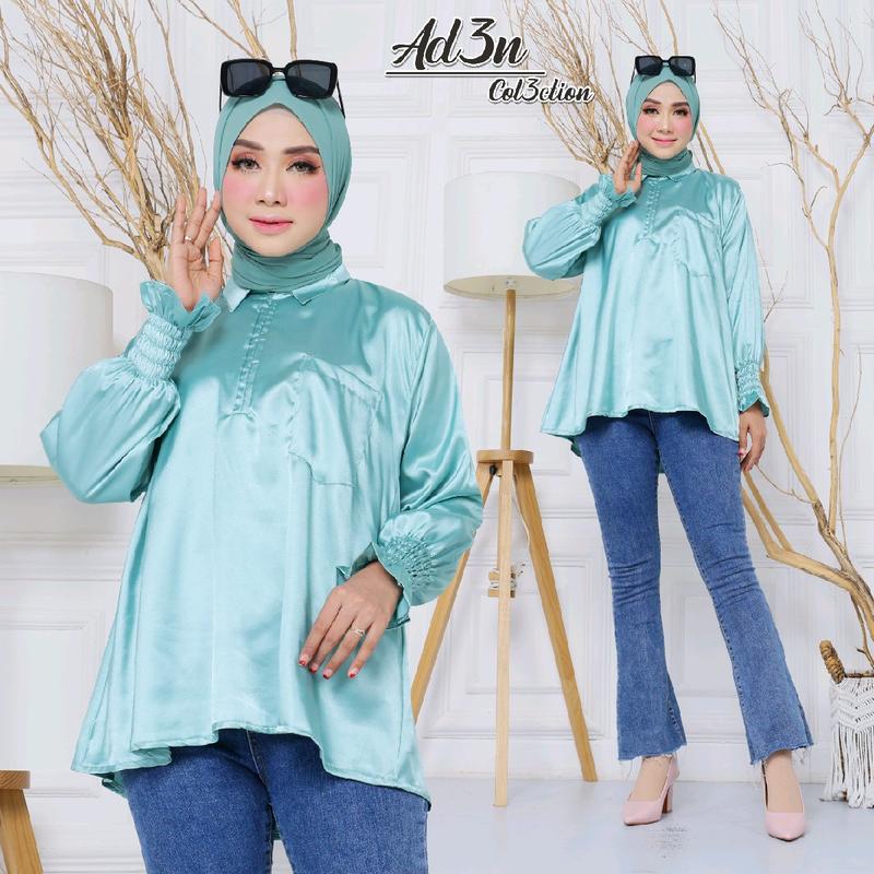 Kemeja Wanita Casual dan Formal Satin Silk Premium Standar Nyaman 8