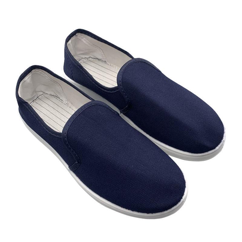 Anti-Static Shoes Labor Protection Canvas Shoes Men's and Women's Work Mesh Summer Dust-Free Lightweight Four-Hole Workshop Breathable Anti-Static Slippers 4