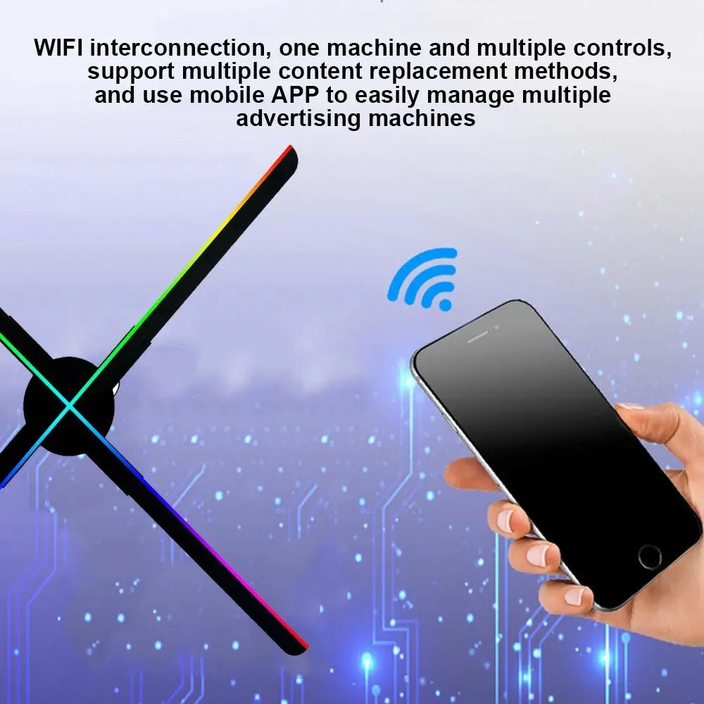 52cm 3D Hologram Fan Projector HD LED Holographic Player Advertising Display Machine WiFi APP Remote Control for Shopping Mall - Image 11
