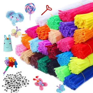 [100Pc] Kawat Bulu PREMIUM Mercy Warna 30Cm Pastel Pelangi Kertas Bunga Kawat Bulu Mainan Anak Craft Diy Kerajinan Tangan Pipe Cleaner