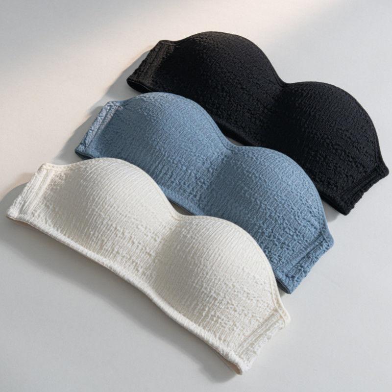 ÁO SIZE NHỎ - COMBO 2 Áo ngực nữ không dây mặc cúp ngực chống tuột Áo lót không gọng chất dũi đệm mút mỏng ôm ngực mềm mại thoáng mát JOCOSI A630 Nhung Nho Tua Rua Voi nội y nữ